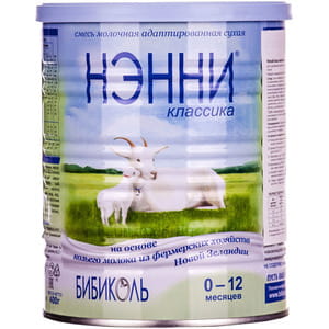 Смесь молочная детская на основе козьего молока с рождения Нэнни Классика 400 г