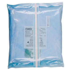 Халат хирургический стерильный на завязках длина 134 см размер 58-60 XXL материал СМС 30г/м2 Славна