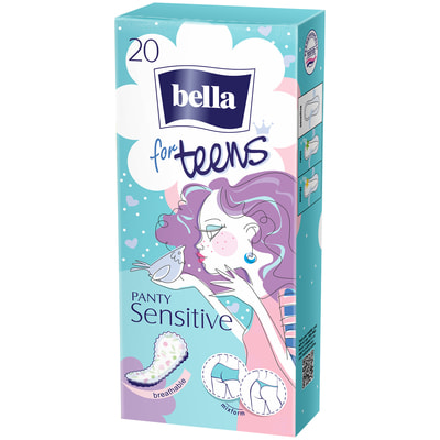 Прокладки щоденні жіночі BELLA (Белла) For Teens Sensitive (Фо Тінс Сенситив) 20 шт