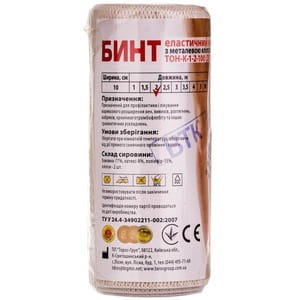 Бинт еластичний медичний Торос Груп розмір 2 м х 10 см