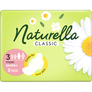 Прокладки гігієнічні жіночі NATURELLA (Натурелла) Classic Maxi (Класик максі) з крильцями 8 шт