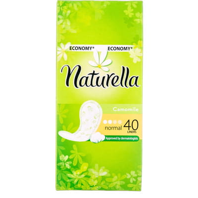 Прокладки щоденні жіночі NATURELLA (Натурелла) Normal Camomile (Нормал) з ароматом ромашки 40 шт