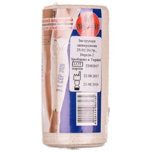 Бинт еластичний медичний Торос Груп розмір 2,5 м х 10 см