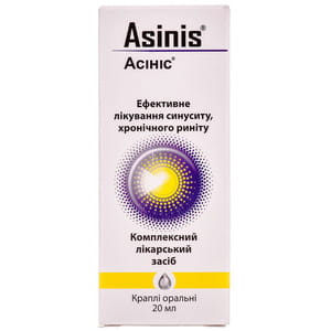 Асинис кап. орал. фл. 20мл