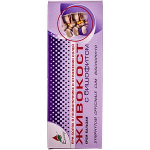 Крем-бальзам для тела Эликсир Живокост с бишофитом противовоспалительный для суставов 75 мл