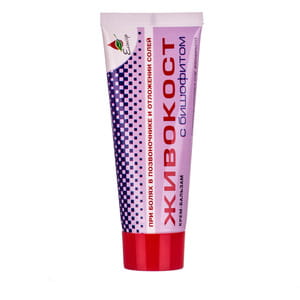 Крем-бальзам для тела Эликсир Живокост с бишофитом противовоспалительный для суставов 75 мл