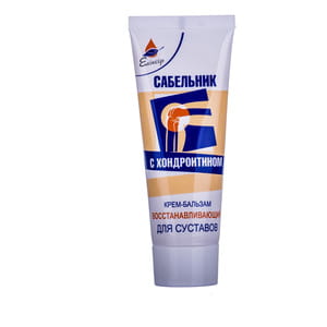 Крем-бальзам для тела Эликсир Сабельник с хондроитином для восстановления костных и суставных тканей 75 мл