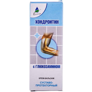 Крем-бальзам для тела Эликсир Хондроитин с глюкозамином против воспалений суставов 75 мл
