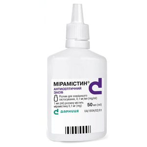 Мірамістин р-н д/зовн. застос. 0,1мг/мл фл. 50мл