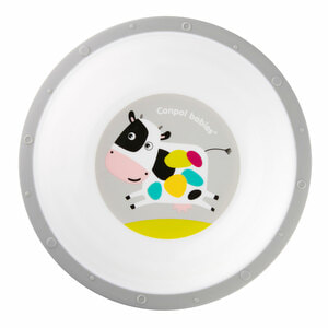 Тарелка пластиковая детская CANPOL (Канпол) артикул 4/416 с нескользящим дном