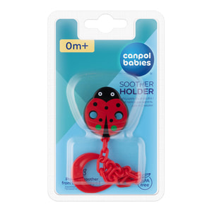 Цепочка (держатель) для пустышки CANPOL (Канпол) артикул 10/873 Божья коровка