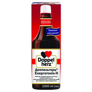 Раствор общеукрепляющего действия Доппельгерц Энерготоник Н с витамином С 1000 мл