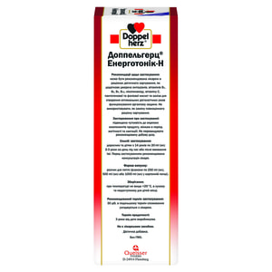 Раствор общеукрепляющего действия Доппельгерц Энерготоник Н с витамином С 1000 мл