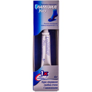 Ламизил Уно р-р накож. 1% туба 4г