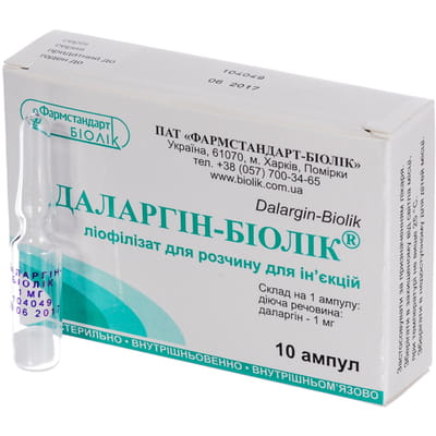 Даларгин-Биолек лиофил. д/р-ра д/ин. 1мг амп. №10