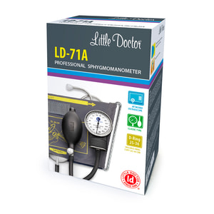 Вимірювач (тонометр) артеріального тиску LITTLE DOCTOR (Літл Доктор) модель LD - 71A з фонендоскопом вмонтованним в манжету