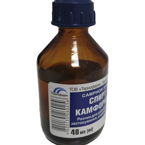 Спирт камфорный р-р д/наруж. прим. спирт. 10% фл. 40мл