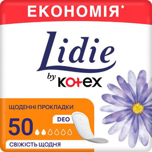 Прокладки жіночі щоденні LIDIE (Лідія) Deo (Део) 50 шт