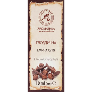 Масло эфирное гвоздичное Ароматика 10 мл