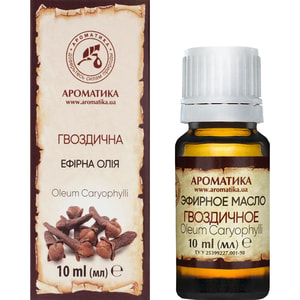 Масло эфирное гвоздичное Ароматика 10 мл
