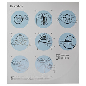 Пластина для двокомпонентного калоприймача Coloplast (Колопласт) 13191 стомічна Alterna Long Wear фланець 60 мм розмір для вирізання 10 - 55 мм 5 шт