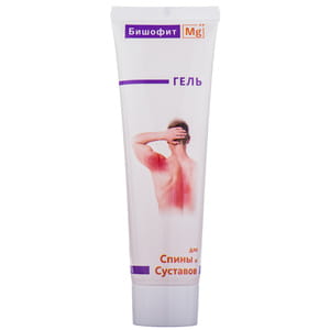 Гель Бишофит Mg++ Полтавский для спины и суставов 75 мл