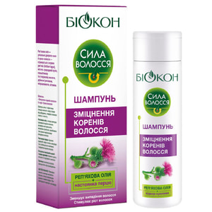 Шампунь для волосся БІОКОН Сила волосся укріплення коренів волосся 215 мл