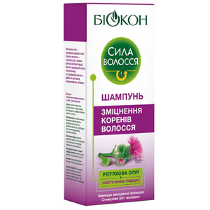 Шампунь для волосся БІОКОН Сила волосся укріплення коренів волосся 215 мл