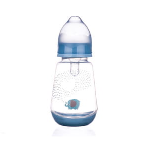 Пляшечка для годування LINDO (Ліндо) артикул 115 з силіконовою соскою для дітей з 0 місяців 150 мл