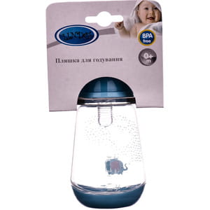 Пляшечка для годування LINDO (Ліндо) артикул 115 з силіконовою соскою для дітей з 0 місяців 150 мл
