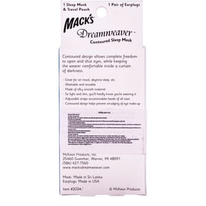 Набор для сна Shut-eye shade dreamweaver маска с берушами + дорожний мешок