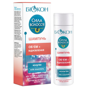 Шампунь для волос БИОКОН Сила волос объем и восстановление 215 мл