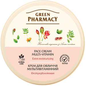 Крем для обличчя Зелена аптека Мультивітамін 200 мл