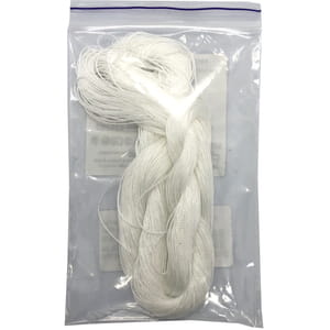 Капрон (полиамид) шовный материал витой хирургический белый без иглы не стерильный USP2 метрический размер М5 длина 50 м 1 шт