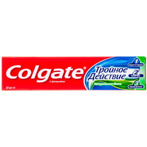Зубна паста COLGATE (Колгейт) Потрійна дія натуральна м'ята 50 мл