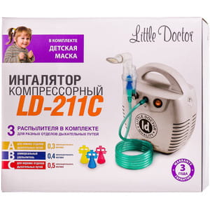 Ингалятор компрессорный  LITTLE DOCTOR (Литл Доктор) модель LD-211 С белый
