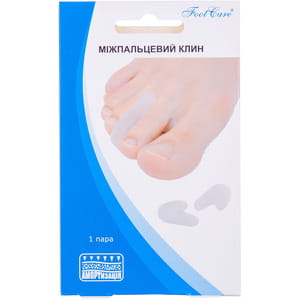 Клин силиконовый FOOT CARE (Фут Кеа) артикул SA-9011 межпальцевый размер S до 34 1 пара
