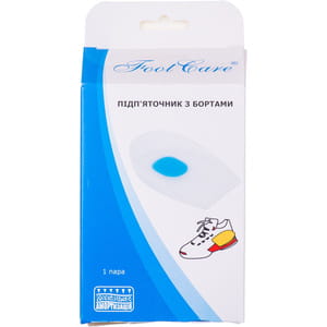 Подпяточник FOOT CARE (Фут Кеа) артикул SH-211D силиконовый с бортами размер L 39-46
