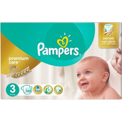 Підгузники для дітей PAMPERS Premium Care (Памперс Преміум) Midi (міді) 3 від 5 до 9 кг 120 шт