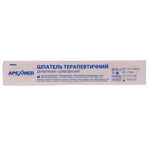 Шпатель медицинский деревянный терапевтический 1 шт APEXMED