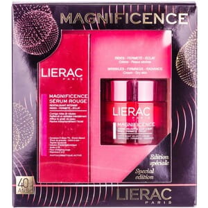 Набор LIERAC (Лиерак) Манифисанс Крем день/ночь для сухой кожи 50 мл и Манифисанс Красная Сыворотка интенсивная ревитализация 30мл
