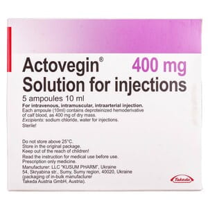 Актовегин р-р д/ин. 400мг амп. 10мл №5