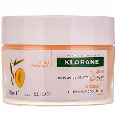 Маска для волос KLORANE (Клоран) с маслом Манго интенсивная, восстанавливающая для сухих и поврежденных волос 150 мл