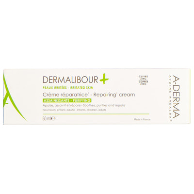 Крем для лица и тела A-DERMA (А-Дерма) Дермалибур+ заживляющий антибактериальный для поврежденной кожи 50 мл