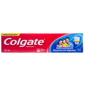 Зубна паста Colgate (Колгейт) Максимальний захист від карієсу Свіжа м'ята 50 мл