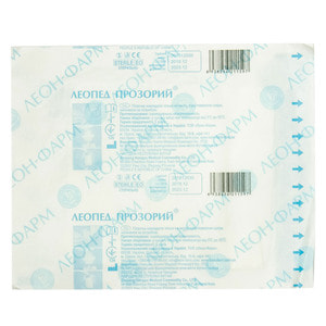 Пластырь хирургический Леопед стерильный прозрачный размер 9 см х 10 см 1 шт