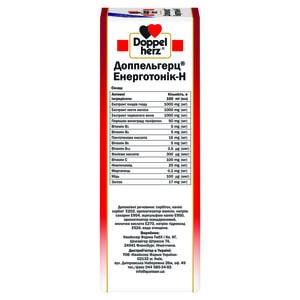 Раствор общеукрепляющего действия Доппельгерц Энерготоник Н с витамином С 500 мл