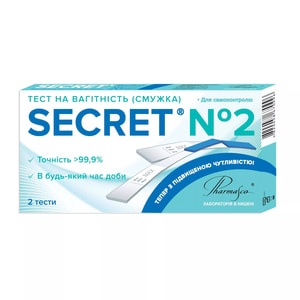 Тест для определения беременности Secret 2 шт