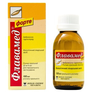 Флавамед форте р-р оральн. 30мг/5мл фл. 100мл