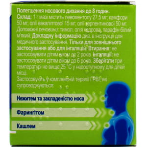 Викс Актив бальзам с ментол.и эвкалип. мазь 25г